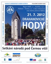 Plakát na Hodové odpoledne 21.7.2012 v Drahanovicích